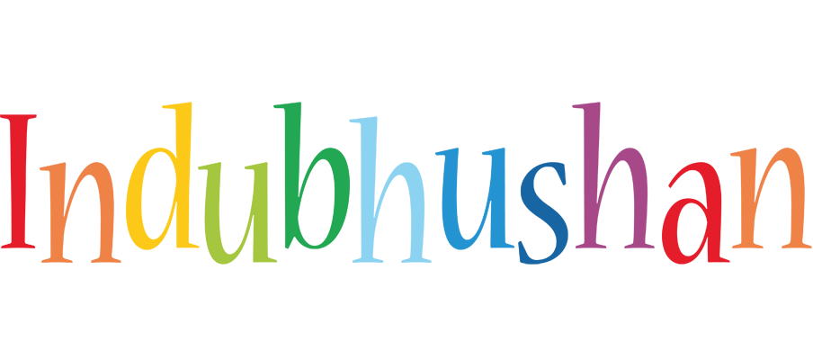 Indubhushan birthday logo