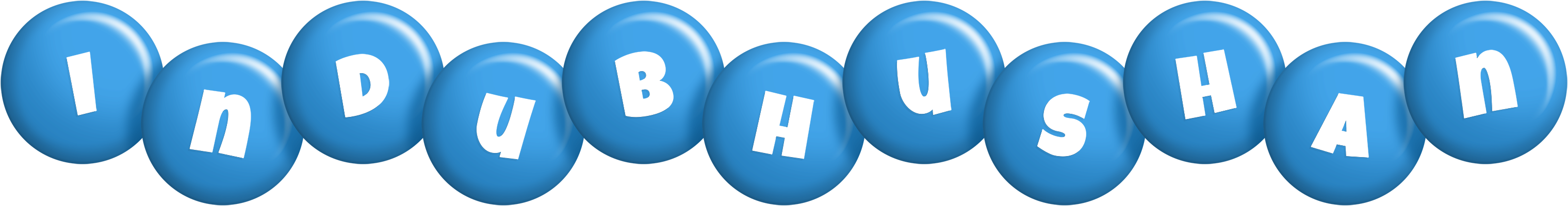 Indubhushan candy-blue logo