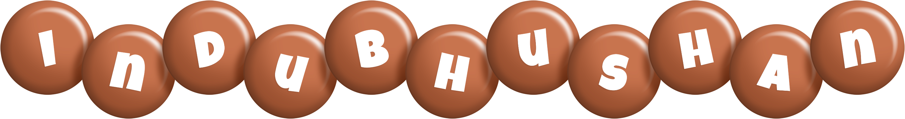 Indubhushan candy-brown logo