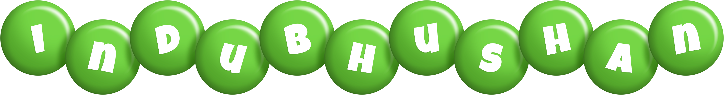 Indubhushan candy-green logo