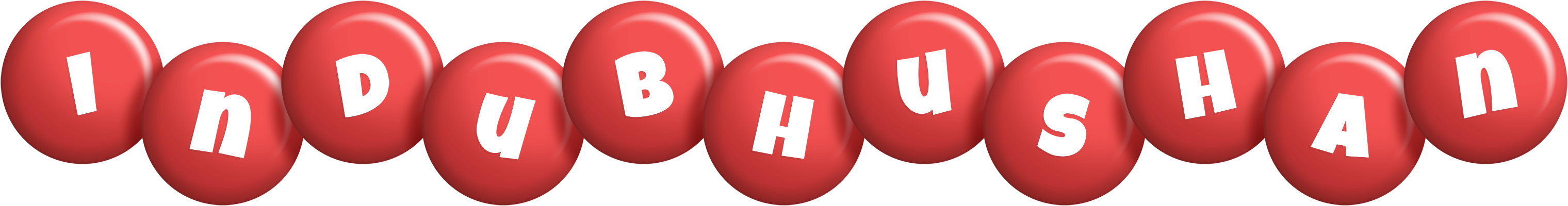 Indubhushan candy-red logo