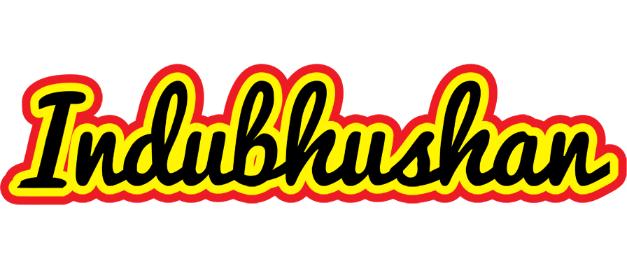 Indubhushan flaming logo