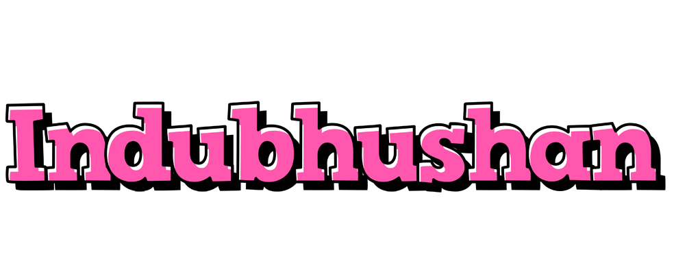 Indubhushan girlish logo