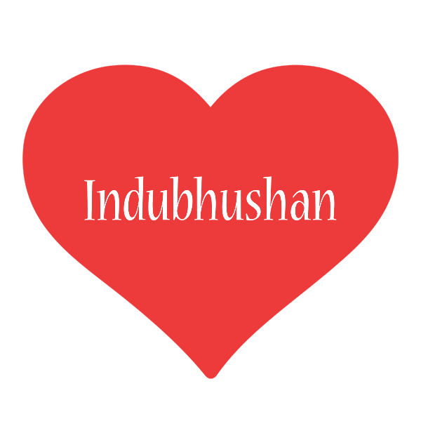 Indubhushan love logo