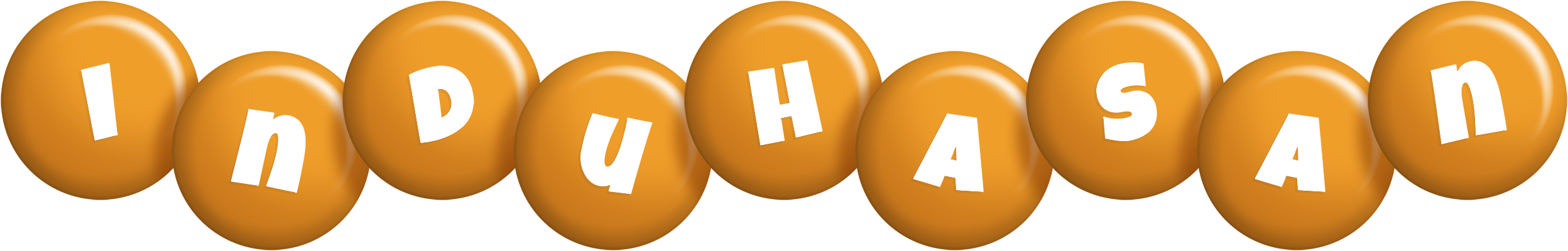 Induhasan candy-orange logo