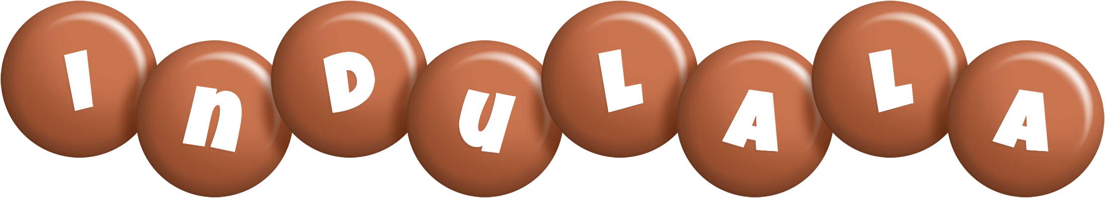 Indulala candy-brown logo