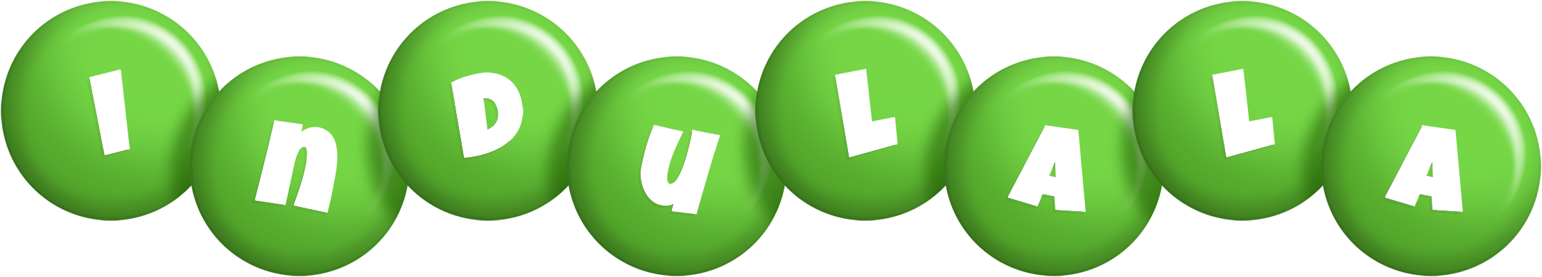 Indulala candy-green logo