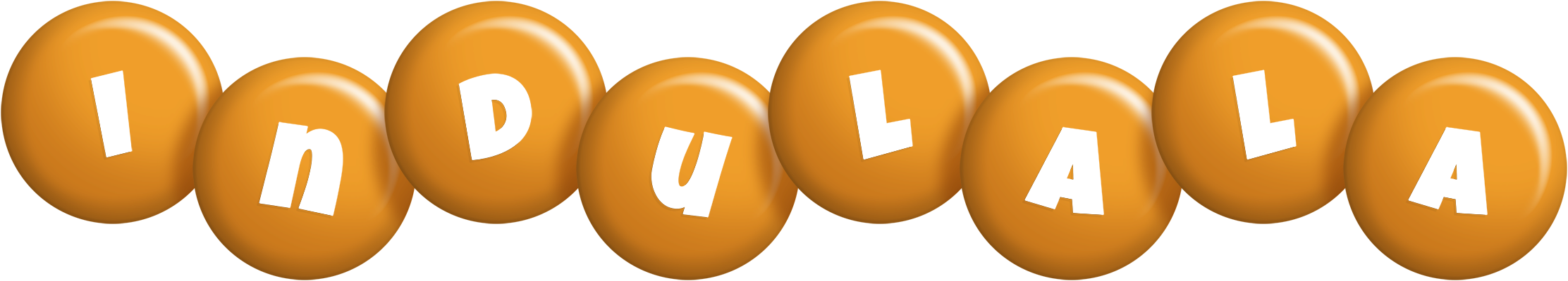 Indulala candy-orange logo
