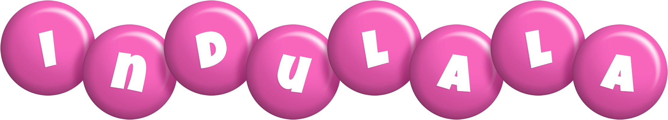 Indulala candy-pink logo