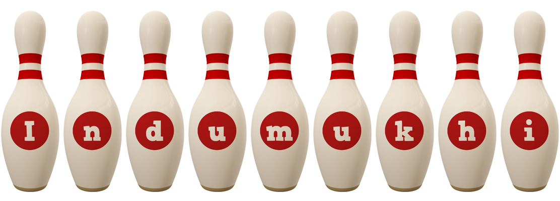 Indumukhi bowling-pin logo