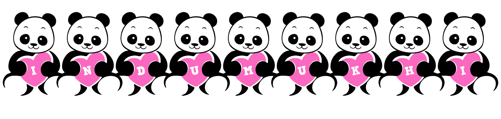 Indumukhi love-panda logo