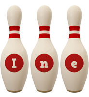 Ine bowling-pin logo