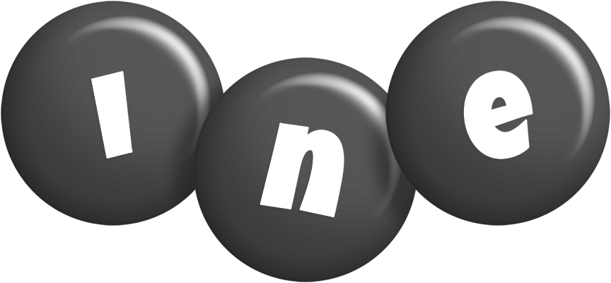 Ine candy-black logo