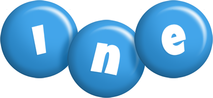 Ine candy-blue logo