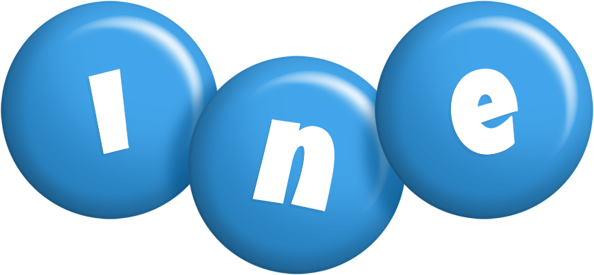 Ine candy-blue logo