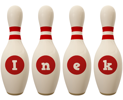 Inek bowling-pin logo