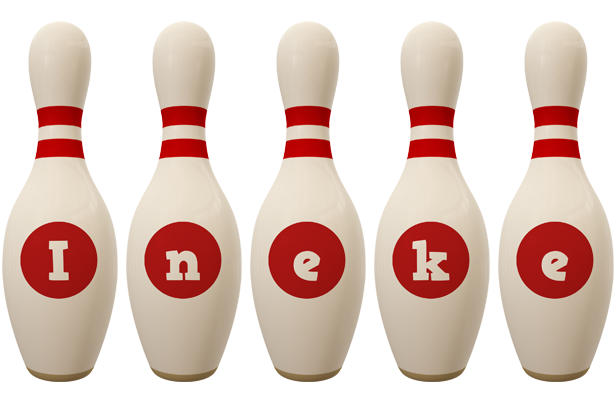 Ineke bowling-pin logo