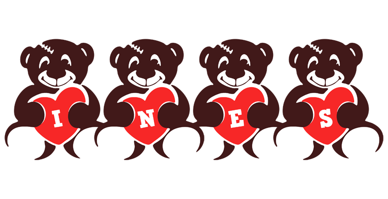 Ines bear logo