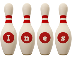 Ines bowling-pin logo