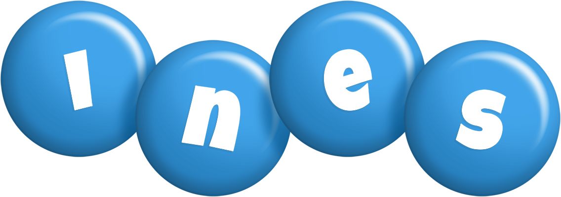 Ines candy-blue logo