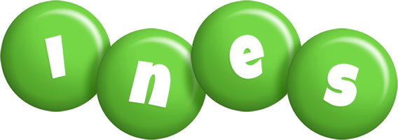 Ines candy-green logo