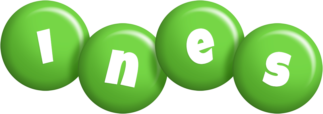 Ines candy-green logo