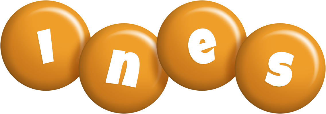 Ines candy-orange logo