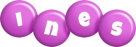 Ines candy-purple logo