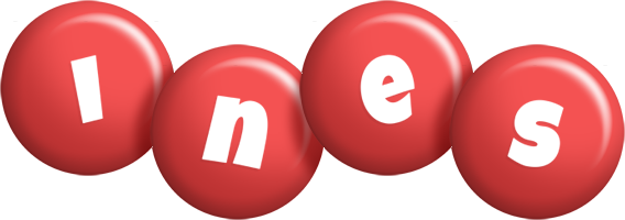 Ines candy-red logo
