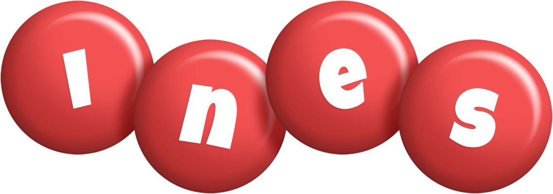 Ines candy-red logo