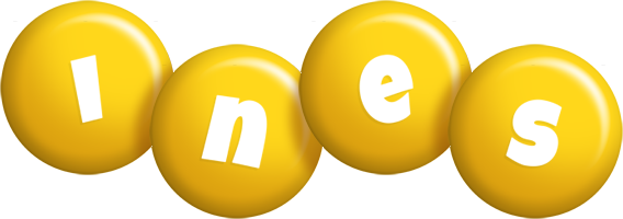 Ines candy-yellow logo