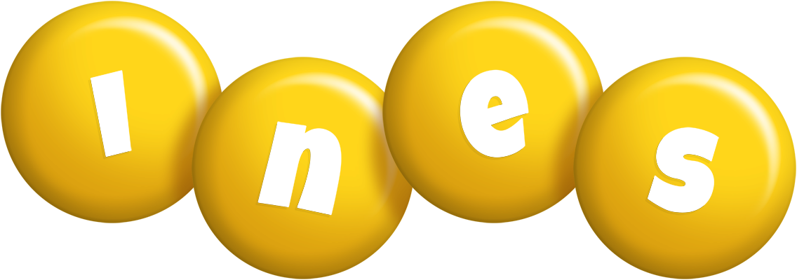 Ines candy-yellow logo