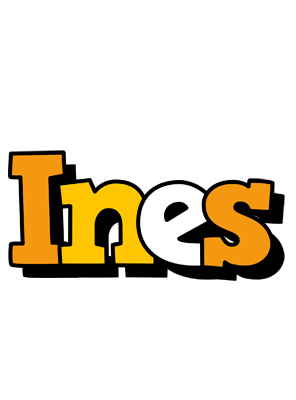 Ines cartoon logo