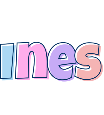 Ines pastel logo