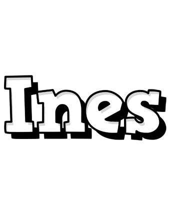 Ines snowing logo