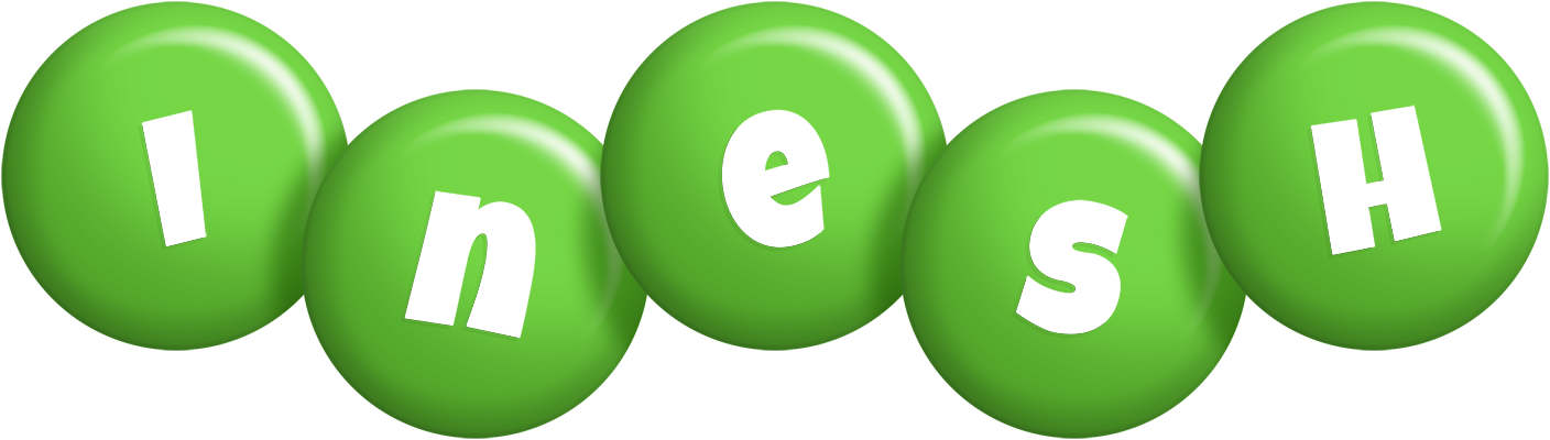 Inesh candy-green logo