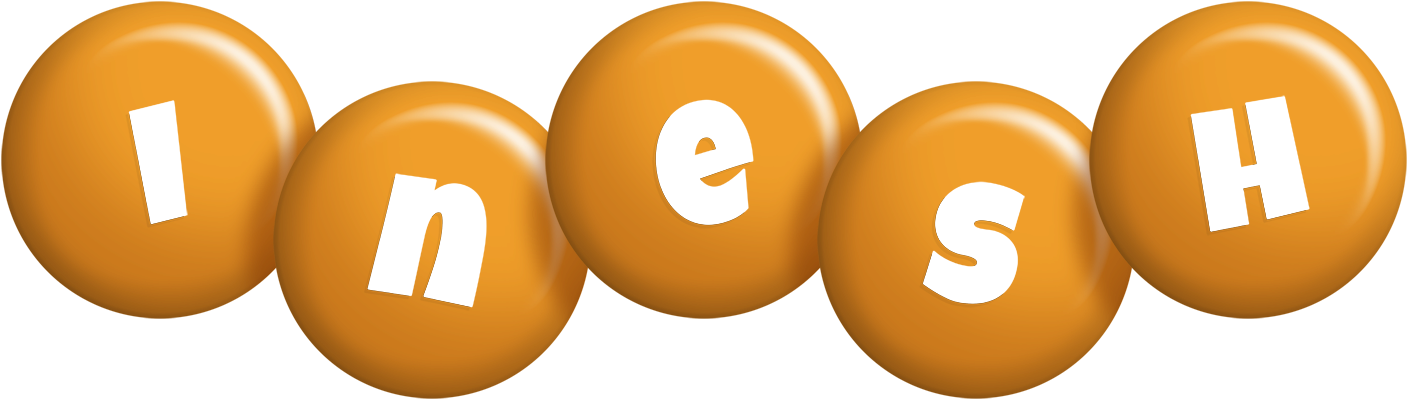 Inesh candy-orange logo