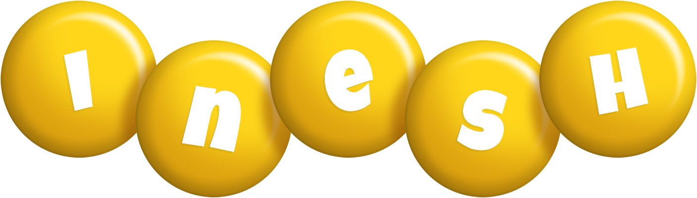 Inesh candy-yellow logo