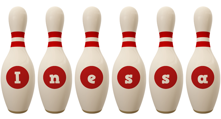 Inessa bowling-pin logo