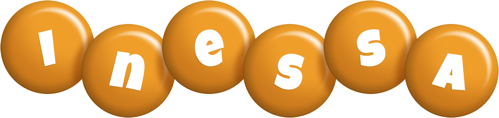 Inessa candy-orange logo