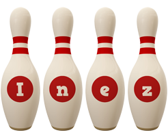 Inez bowling-pin logo