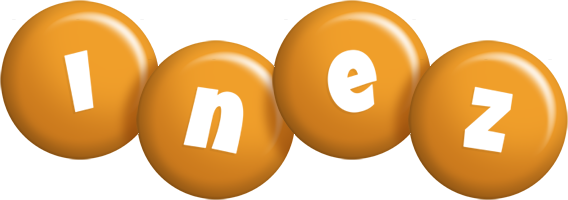 Inez candy-orange logo