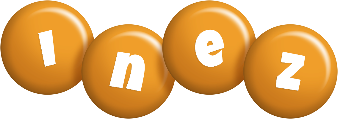 Inez candy-orange logo