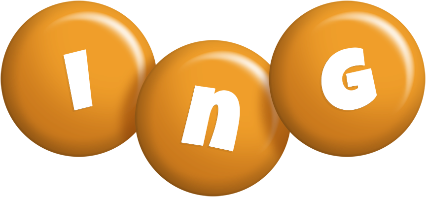Ing candy-orange logo