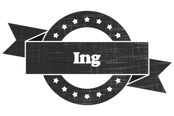 Ing grunge logo