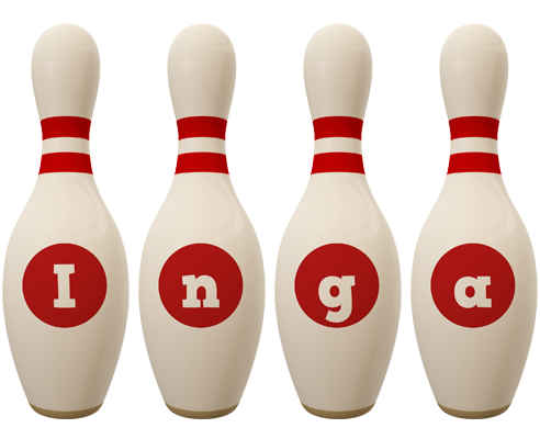 Inga bowling-pin logo