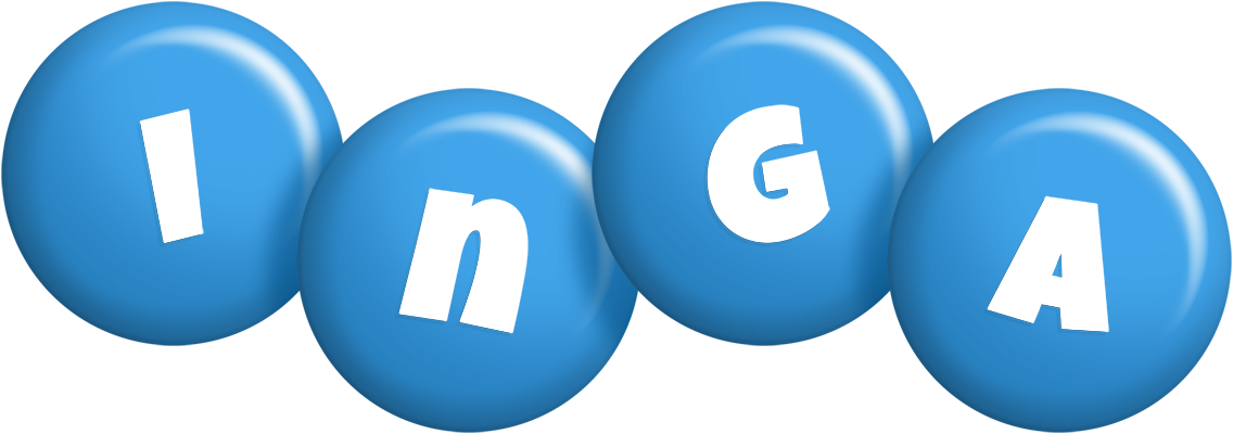 Inga candy-blue logo