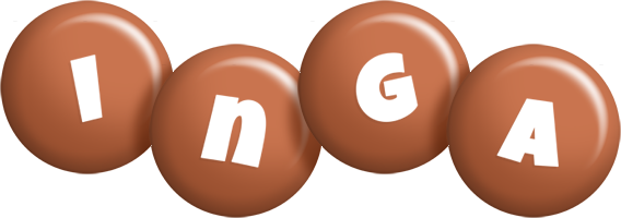 Inga candy-brown logo