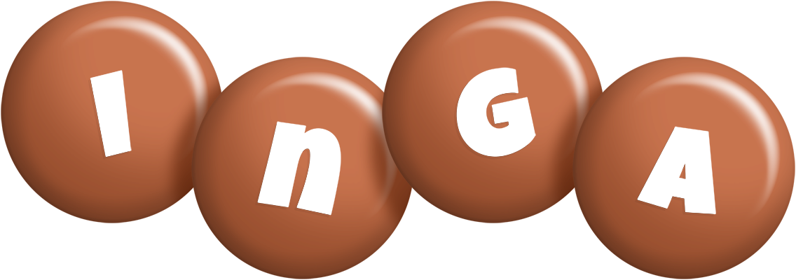 Inga candy-brown logo