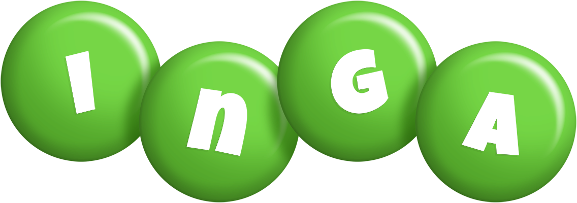 Inga candy-green logo